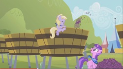 Size: 1281x717 | Tagged: safe, screencap, amethyst star, dinky hooves, sparkler, g4, sisterhooves social