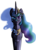 Size: 999x1392 | Tagged: safe, artist:enchanted-feline, nightmare moon, princess celestia, g4, crying, grin, simple background, transparent background
