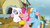 Size: 1916x1075 | Tagged: safe, screencap, gilda, pinkie pie, rainbow dash, griffon, g4, my little pony: friendship is magic, the lost treasure of griffonstone, griffonstone, hug