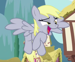 Size: 433x357 | Tagged: safe, screencap, derpy hooves, pegasus, pony, g4, slice of life (episode), crossed hooves, faic, female, mare, solo