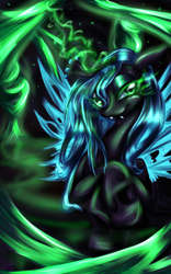 Size: 1600x2560 | Tagged: dead source, safe, artist:astroboygf, queen chrysalis, changeling, changeling queen, g4, female, solo