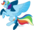 Size: 1000x900 | Tagged: safe, artist:kittyisawolf, rainbow dash, g4, backwards cutie mark, female, solo