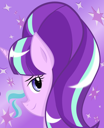 Size: 1280x1576 | Tagged: safe, artist:toughbluff, part of a set, starlight glimmer, pony, unicorn, g4, avatar, female, looking at you, mare, portrait, solo