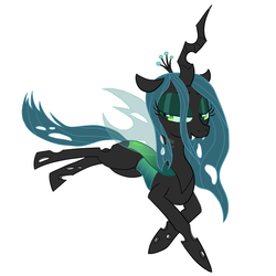 Size: 850x850 | Tagged: safe, artist:elslowmo, queen chrysalis, changeling, changeling queen, g4, female, mlpgdraws, solo