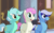 Size: 4736x2894 | Tagged: safe, artist:artsyambi, lyra heartstrings, minuette, twinkleshine, pony, unicorn, a canterlot wedding, g4, my little pony: friendship is magic, adorableshine, crest (r63), cute, guyra, happy, harpsy, lyrabetes, male, minubetes, open mouth, redraw, rule 63, rule63betes, scene interpretation, smiling, sparkleshine, stallion, trio, trio male