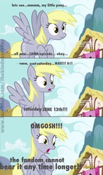 Size: 572x972 | Tagged: safe, screencap, derpy hooves, pegasus, pony, g4, slice of life (episode), discovery family, discovery family logo, female, mare, solo