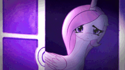 Size: 640x360 | Tagged: safe, edit, princess celestia, lullaby for a princess, g4, animated, cute, cutelestia, female, floppy ears, frown, looking at you, reaction gif, reaction image, sad, solo, upvote