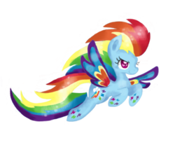 Size: 487x448 | Tagged: safe, artist:chiuuchiuu, rainbow dash, g4, female, rainbow power, simple background, solo, transparent background