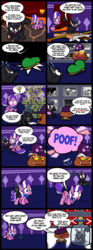 Size: 2000x5361 | Tagged: safe, artist:magerblutooth, diamond tiara, discord, oc, oc:dazzle, cat, goomba, pony, comic:diamond and dazzle, g4, adventure, b.locker, captured, cardboard cutout, comic, disguise, donkey kong, donkey kong 64, donkey kong country, female, filly, flashback, foal, goomba's shoe, jar, king kutout, lava, lava bubble, male, reference, screen, super mario bros., super mario bros. 3, video game, x was discord all along