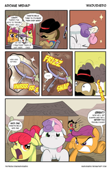 Size: 4000x6181 | Tagged: safe, artist:wadusher0, apple bloom, scootaloo, sheriff silverstar, sweetie belle, appleoosa's most wanted, g4, bad end, comic, cutie mark crusaders, magic, sweetie fail