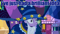 Size: 666x375 | Tagged: safe, twilight sparkle, g4, blue text, female, image macro, meme, solo