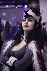 Size: 1365x2048 | Tagged: safe, king sombra, human, g4, 2015, clothes, cosplay, costume, irl, irl human, photo, rubronycon, rule 63, russian, solo