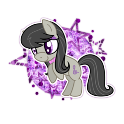 Size: 1024x1024 | Tagged: safe, artist:kazziepones, octavia melody, g4, backwards cutie mark, chibi, female, rearing, simple background, solo, transparent background