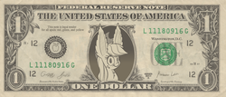 Size: 1185x507 | Tagged: safe, artist:heir-of-rick, applejack, daily apple pony, g4, chest fluff, dollar, ear fluff, federal reserve note, female, impossibly large ears, money, seems legit