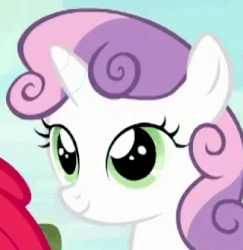 Size: 326x336 | Tagged: safe, screencap, sweetie belle, g4, animated, blinking, female