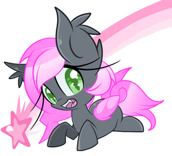 Size: 2417x2191 | Tagged: safe, artist:starlightlore, oc, oc only, oc:heartbeat, bat pony, pony, female, filly, high res, solo