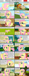 Size: 1282x3304 | Tagged: safe, angel bunny, fluttershy, pegasus, pony, comic:celestia's servant interview, g4, caption, comic, cs captions, female, interview, mare