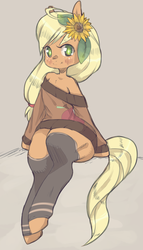 Size: 2311x4033 | Tagged: safe, artist:coffeechicken, applejack, earth pony, semi-anthro, g4, arm hooves, female, solo