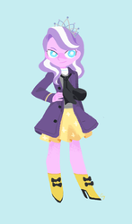 Size: 880x1500 | Tagged: safe, artist:magneticskye, diamond tiara, equestria girls, g4, alternate clothes, clothes, female, lineless, simple background, solo