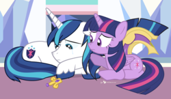 Size: 950x550 | Tagged: safe, artist:dm29, shining armor, twilight sparkle, alicorn, pony, g4, comforting, consoling, crown, duo, equestria's best sister, female, helmet, implied death, mare, sad, twilight sparkle (alicorn), woobie