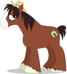 Size: 4000x4392 | Tagged: safe, artist:ambassad0r, trouble shoes, earth pony, pony, appleoosa's most wanted, g4, absurd resolution, hat, male, simple background, solo, stallion, transparent background, unshorn fetlocks, vector