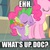 Size: 640x640 | Tagged: safe, edit, edited screencap, screencap, pinkie pie, spike, g4, bugs bunny, carrot dog, image macro, looney tunes, male, meme