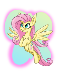 Size: 800x1000 | Tagged: safe, artist:heir-of-rick, part of a set, fluttershy, g4, cutie mark, female, flying, impossibly large ears, solo