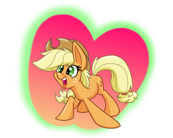 Size: 1000x800 | Tagged: safe, artist:heir-of-rick, part of a set, applejack, g4, cutie mark, female, impossibly large ears, solo