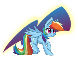 Size: 1000x800 | Tagged: safe, artist:heir-of-rick, part of a set, rainbow dash, g4, cutie mark, female, impossibly large ears, solo