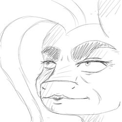 Size: 894x894 | Tagged: safe, artist:missitofu, fluttershy, g4, disgusted, female, monochrome, solo