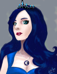 Size: 638x825 | Tagged: safe, artist:erikagore, princess luna, human, g4, female, humanized, solo