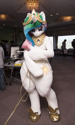 Size: 2772x4599 | Tagged: safe, artist:toki, photographer:snk, princess celestia, g4, fursuit, irl, japan, photo, solo focus, wide hips