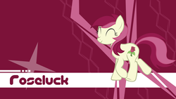 Size: 1921x1080 | Tagged: safe, artist:lordvurtax, artist:ocarina0ftimelord, roseluck, earth pony, pony, g4, eyes closed, female, mare, solo, vector, wallpaper