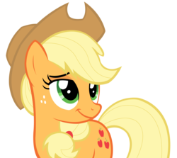 Size: 3781x3375 | Tagged: safe, artist:sketchmcreations, applejack, appleoosa's most wanted, g4, cowboy hat, cute, female, hat, high res, inkscape, jackabetes, simple background, smiling, solo, stetson, transparent background, vector