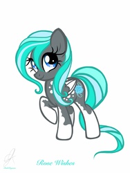 Size: 1800x2400 | Tagged: safe, artist:poshpegasus, oc, oc only, oc:rose wishes, pegasus, pony, solo