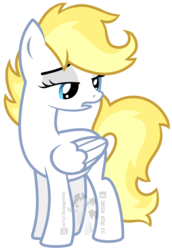 Size: 2572x3739 | Tagged: safe, artist:partypievt, oc, oc only, oc:dreamfly, pegasus, pony, high res, solo, watermark