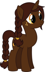 Size: 635x1000 | Tagged: safe, artist:ebontopaz, oc, oc only, oc:cocoa pod, pony, unicorn, solo