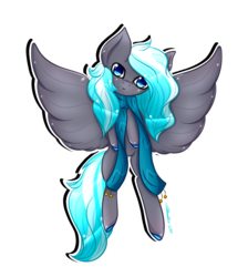 Size: 894x1000 | Tagged: safe, artist:cutieink, oc, oc only, oc:kyuflake, pegasus, pony, clothes, scarf, solo
