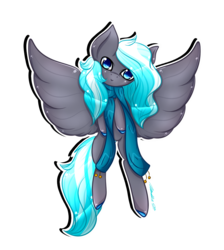 Size: 894x1000 | Tagged: safe, artist:cutieink, oc, oc only, oc:kyuflake, pegasus, pony, clothes, female, mare, scarf, solo