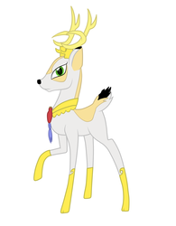 Size: 4000x5117 | Tagged: safe, artist:kaleysia, idw, king aspen, deer, g4, spoiler:comic, absurd resolution, male, simple background, stag, vector, white background