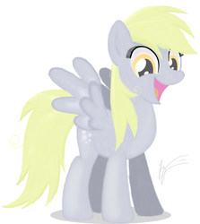 Size: 1460x1640 | Tagged: safe, artist:jessesmash32, derpy hooves, pegasus, pony, g4, detailed, female, happy, mare, smiling, solo