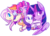 Size: 1024x745 | Tagged: safe, artist:ame-baki, applejack, fluttershy, pinkie pie, rainbow dash, rarity, twilight sparkle, alicorn, pony, g4, female, mane six, mare, twilight sparkle (alicorn)