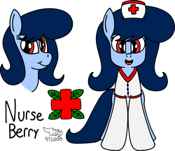 Size: 3261x2823 | Tagged: safe, artist:xwoofyhoundx, oc, oc only, oc:nurse berry, high res, inkscape, sketch, solo