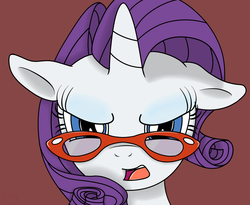 Size: 2200x1800 | Tagged: safe, artist:pavlovzdawg, rarity, g4, female, glasses, solo