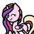 Size: 540x540 | Tagged: safe, artist:askopera--pony, princess cadance, g4, female, smiling, solo, wink