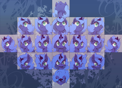 Size: 1023x739 | Tagged: safe, artist:kolshica, princess luna, g4, different angle, female, filly, portrait, solo, woona