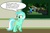 Size: 700x464 | Tagged: safe, artist:dragoj00, lyra heartstrings, pony, unicorn, g4, chalkboard, comic sans, dialogue, human studies101 with lyra, marijuana, meme, minecraft, mojang, open mouth, raised hoof, smiling