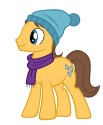 Size: 5400x6600 | Tagged: safe, artist:sofunnyguy, caramel, g4, absurd resolution, clothes, hat, male, scarf, simple background, solo, transparent background, vector