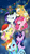 Size: 720x1280 | Tagged: safe, artist:amishy, applejack, fluttershy, pinkie pie, rainbow dash, rarity, twilight sparkle, g4, christmas, hat, holiday, mane six, santa hat