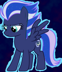 Size: 1036x1192 | Tagged: safe, artist:jaybugjimmies, artist:mellow91, edit, night glider, princess luna, pegasus, pony, g4, female, possessed, solo